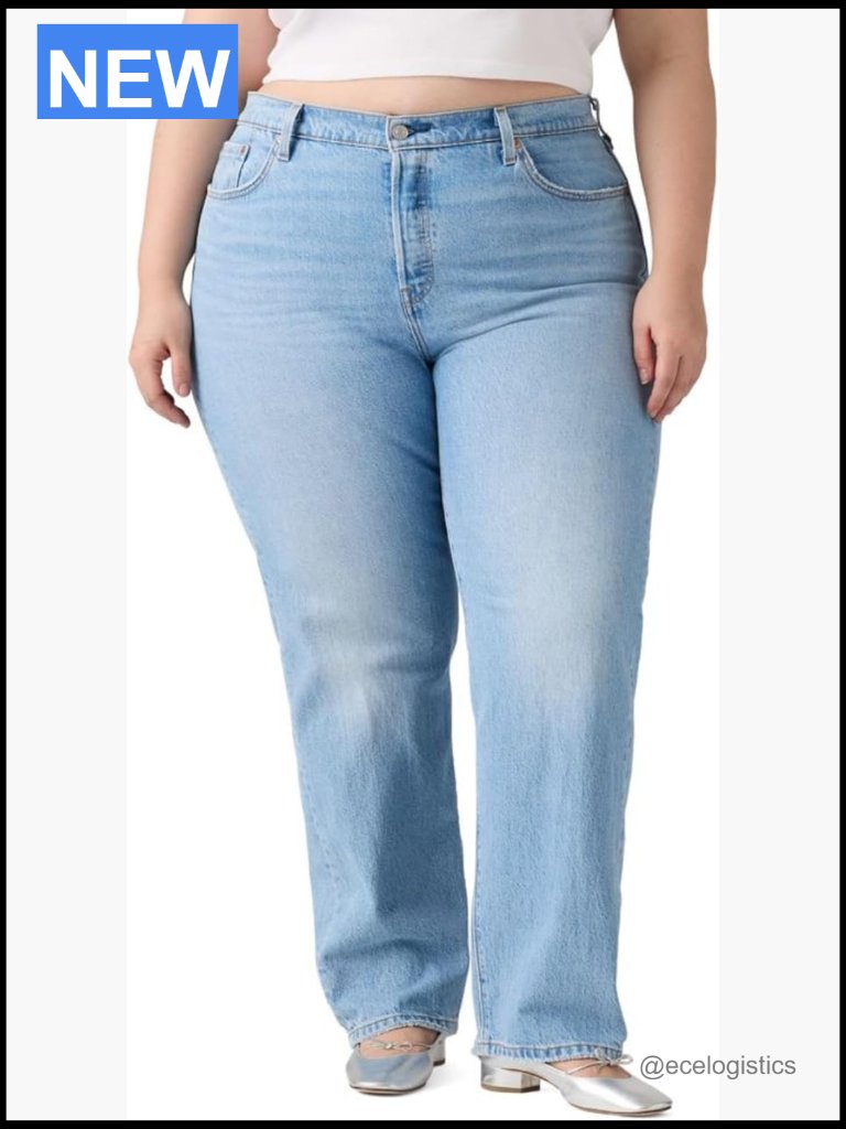 501 Original Fit High Rise Straight Leg Jeans Plus Size